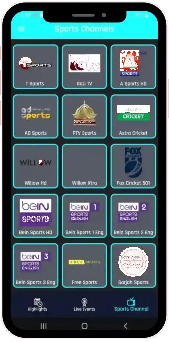 Various Sports Channels